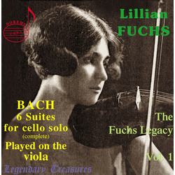 Bach & Lillian Fuchs The Fuchs Legacy Vol.1 : 6 Suites For Cello Solo (complete) Played On The Viola 2 CD