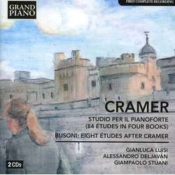 Cramer & Busoni & Gianluca Luisi & Alessandro Deljavan & Giampaolo Stuani Piano Works (84 Études In 4 Books, Op. 50 / Eight Études After Cramer) CD