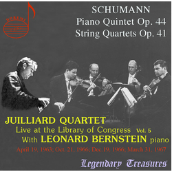 Schumann & Juilliard Quartet & Leonard Bernstein Live At The Library Of Congress Vol.5 : Piano Quintet Op. 44 / String Quartets Op. 41 CD