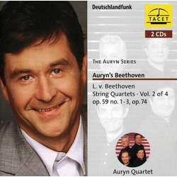 L. v. Beethoven & Auryn Quartett Auryn's Beethoven (String Quartets ∙ Vol. 2 Of 4 Op. 59 No. 1 – 3, Op. 74) 2 CD