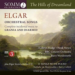 Elgar & Kathryn Rudge & Henk Neven & BBC Concert Orchestra & Barry Wordsworth & Nathalie de Montmollin & Barry Collett The Hills Of Dreamland CD