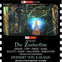 Mozart & Wiener Philharmoniker & Herbert von Karajan & Gedda & Lipp & Frick & Kunz & Sciutti & Kuen & Hallstein & Waechter Die Zauberflöte CD