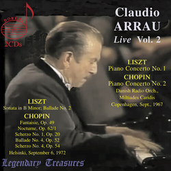 Chopin / Liszt / Danish Radio Orchestra Claudio Arrau Live, Vol. 2 CD