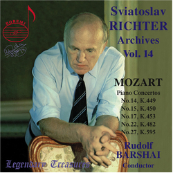 Sviatoslav Richter & Mozart & Rudolf Barshai Sviatoslav Richter Archives Vol. 14 - Piano Concertos CD