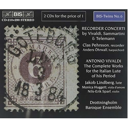 Vivaldi & Sammartini & Telemann Recorder Concerti = Blockflötenkonzerte & The Complete Works For The Italian Lute Of His Period CD