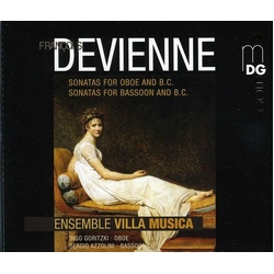 François Devienne & Ensemble Villa Musica & Ingo Goritzki & Sergio Azzolini Sonatas For Oboe And B.C. / Sonatas For Bassoon And B.C. CD