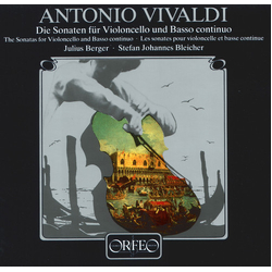Antonio Vivaldi Die Sonaten Für Violoncello Und Basso Continuo = The Sonatas For Violoncello And Basso Continuo = Les Sonates Pour Violoncelle Et CD