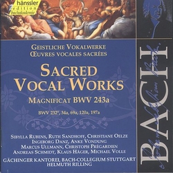 Johann Sebastian Bach & Klaus Häger & Michael Volle & Gächinger Kantorei Stuttgart & Bachcollegium Stuttgart & Helmuth Rilling & Sibylla Rubens & CD