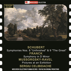 Schubert & Franck & Mussorgsky & Sergiu Celibidache Symphonies Nos. 8 & 9 / Symphony In D Minor / Pictures At An Exhibition CD