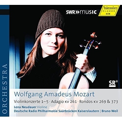 Wolfgang Amadeus Mozart & Lena Neudauer & Deutsche Radio Philharmonie Saarbrücken Kaiserslautern & Bruno Weil Violinkonzert 1–5 ∙ Adagio KV 261 ∙ CD