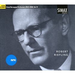 Riefling / Beethoven / Andersen / Chmura / Opo Great Norwegian Performers 4: 1945-2000 - Riefling CD