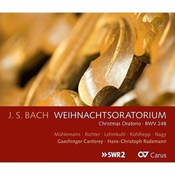 J.S. Bach & Mühlemann & Richter & Lehmkuhl & Kohlhepp & Nagy & Gaechinger Cantorey & Hans-Christoph Rademann Weihnachtsoratorium = Christmas CD
