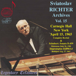 Sviatoslav Richter Sviatoslav Richter Archives Vol. 15 CD