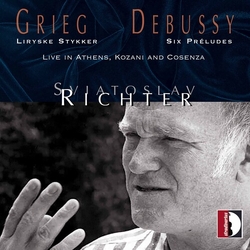Grieg & Debussy & Sviatoslav Richter Lyriske Stykker / Six Préludes - Live In Athens, Kozani And Cosenza CD