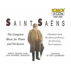 Saint-Saens / Tacchino / Ricci Complete Music For Piano & Orchestra CD