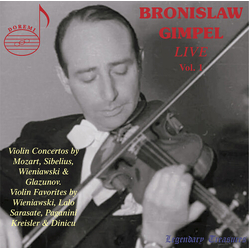 Dinicu / Gimpel / Martin Bronislaw Gimpel Live 1 CD