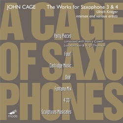 John Cage The Works For Saxophone 3 & 4 CD