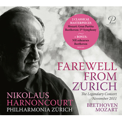Beethoven & Mozart & Nikolaus Harnoncourt & Philharmonia Zürich Farewell from Zurich - The Legendary Concert November 2011 CD