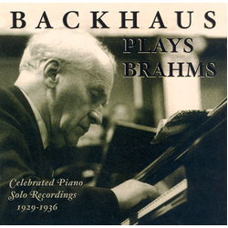 Brahms / Backhaus Brahms, J. : Backhaus Plays Brahms CD