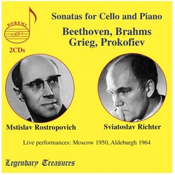 Beethoven & Brahms & Grieg & Prokofiev & Mstislav Rostropovich & Sviatoslav Richter Sonatas For Cello And Piano CD