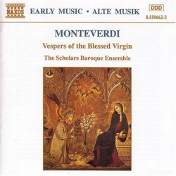 Monteverdi & The Scholars Baroque Ensemble Vespers Of The Blessed Virgin CD