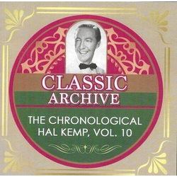 Hal / His Orchestra Kemp Chronological Hal Kemp, Vol. 10 1940-41 CD