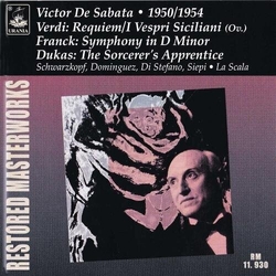 Victor De Sabata & Verdi & Franck & Dukas Requiem / I Vespri Siciliani / Symphony In D Minor / The Sorcerer's Apprentice CD