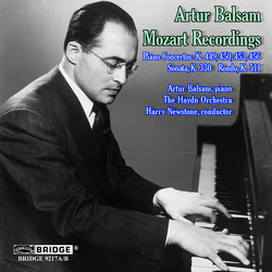 Mozart & Artur Balsam & The Haydn Orchestra & Harry Newstone Mozart Recordings CD