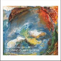 Francesco Pasquale Ricci & Alla Maniera Italiana Ensemble Six String Quartets Op. VIII CD