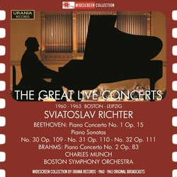 Sviatoslav Richter & Charles Munch & Boston Symphony Orchestra The Great Live Concerts CD