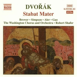 Dvořák & Brewer & Simpson & Aler & Gao & The Washington Chorus & Orchestra & Robert Shafer Stabat Mater CD