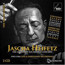 Johannes Brahms & Ludwig van Beethoven & Jascha Heifetz The Art Of Violin 4 - (The Legendary Los Angeles Concerts) CD