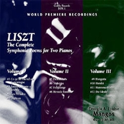 Liszt / Mangos Complete Symphonic Poems for Two Pianos CD