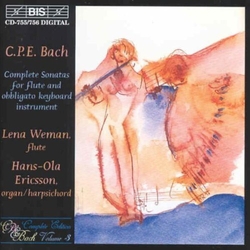 C.P.E. Bach & Lena Weman & Hans-Ola Ericsson Complete Sonatas For Flute And Obligato Keyboard Instrument CD