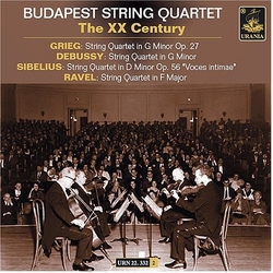 Grieg / Debussy / Sibelius / Budapest String XX Century Repertoire CD