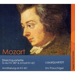 Mozart & Urs Frauchiger & casalQuartett Streichquartette G-dur KV287 & d-moll KV421; Annäherung CD