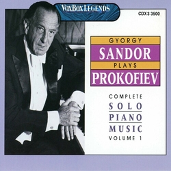 Gyorgy Prokofiev / Sandor Complete Solo Piano Music 1 CD