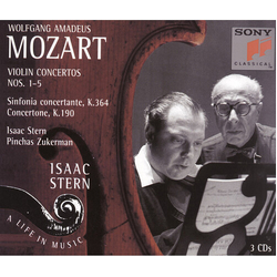 Wolfgang Amadeus Mozart & Isaac Stern & Pinchas Zukerman Violin Concertos Nos. 1–5 • Sinfonia Concertante, K. 364 • Concertone, K. 190 CD