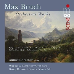 Max Bruch & Andreas Krecher & Wuppertal Symphony Orchestra & Georg Hanson & Gernot Schmalfuß Orchestral Works CD