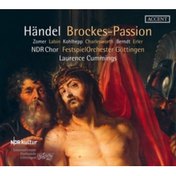 Händel & Laurence Cummings & Zomer & Labin & Kohlhepp & Charlesworth & Berndt & Erler & NDR Chor & Festspielorchester Göttingen Brockes-Passion CD