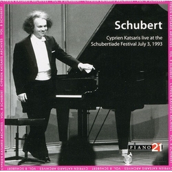 Cyprien Katsaris Cyprien Katsaris Archives Vol.8 - Schubert CD