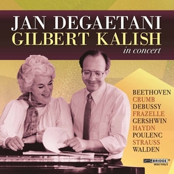Jan DeGaetani & Gilbert Kalish Jan DeGaetani and Gilbert Kalish in Concert CD