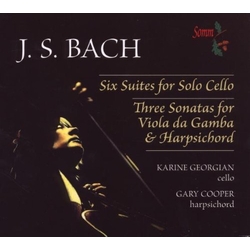 Johann Sebastian Bach & Karine Georgian & Gary Cooper Six Suites For Cello/Three Sonatas For Viola Da Gamba & Harpsichord CD