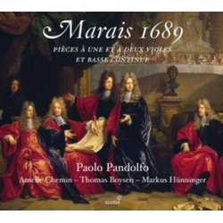 Marin Marais & Paolo Pandolfo & Amélie Chemin & Thomas Boysen & Markus Hünninger Marais 1689: Pièces À Une Et À Deux Violes Et Basse Continue CD