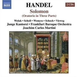 Handel & Wolak & Scholl & Wemyss & Schoch & Vieweg & Junge Kantorei & Frankfurt Baroque Orchestra & Joachim Carlos Martini Solomon CD