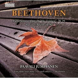 Beethoven & Paavali Jumppanen Piano Sonatas Opp. 31, 78, 79, 81a & 90 CD
