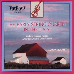 The Kohon Quartet & Isabelle Byman The Early String Quartet In The U.S.A. CD