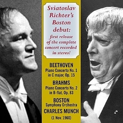 Sviatoslav Richter & Charles Munch & Boston Symphony Orchestra Sviatoslav Richter's Boston Debut CD