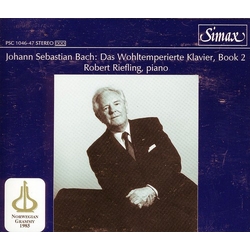 Bach / Riefling Book 2: Well-Tempered Klavier CD