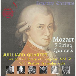 Mozart & Juilliard Quartet & Walter Trampler 5 String Quintets. Live At The Library Of Congress Vol.2 CD